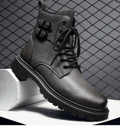 Men's Martin Boots - Mid-Calf Lace-Up Work Boots