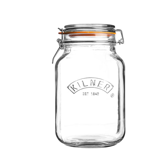 Kilner Square Swing Top Glass Jar | 1.5L