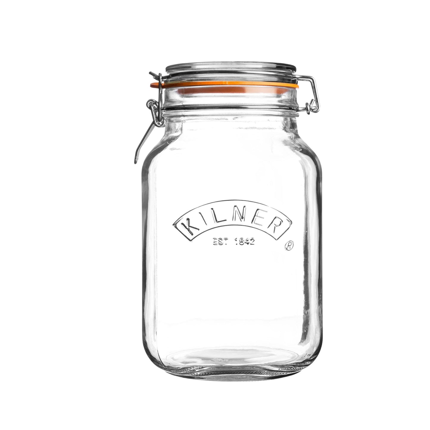 Kilner Square Swing Top Glass Jar | 1.5L