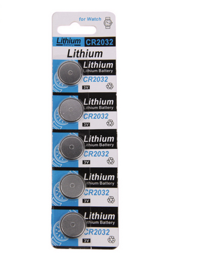 CR2032 Lithium Button Cell Battery for Electronics